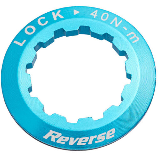 Reverse Cassette lock ring, bleu