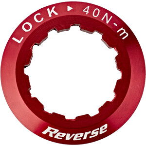 Reverse Cassette lock ring, rouge rouge