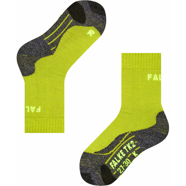 Falke TK2 Trekking Socken Kinder gelb/grau