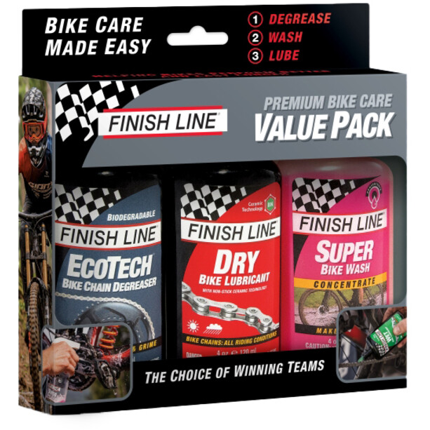 Finish Line Bike Care Value Pack 3 x 120ml
