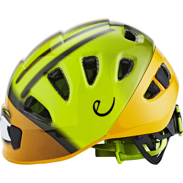 Edelrid Shield II Helm Kinderen, oranje/groen