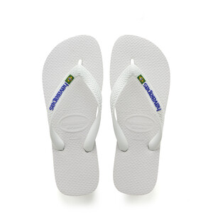 havaianas Brasil Logo sandaalit, valkoinen valkoinen