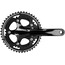 Shimano FC-CX50 Set de Biela Cyclocross 2x10-Vel 46-36 Dientes, negro