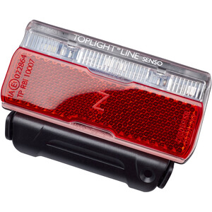 Busch + Müller Toplight Line Batteri baklys følelse 80mm rød rød