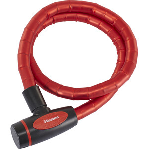 Masterlock 8228 PanzR Kabelschloss 18x1000mm rot/schwarz rot/schwarz