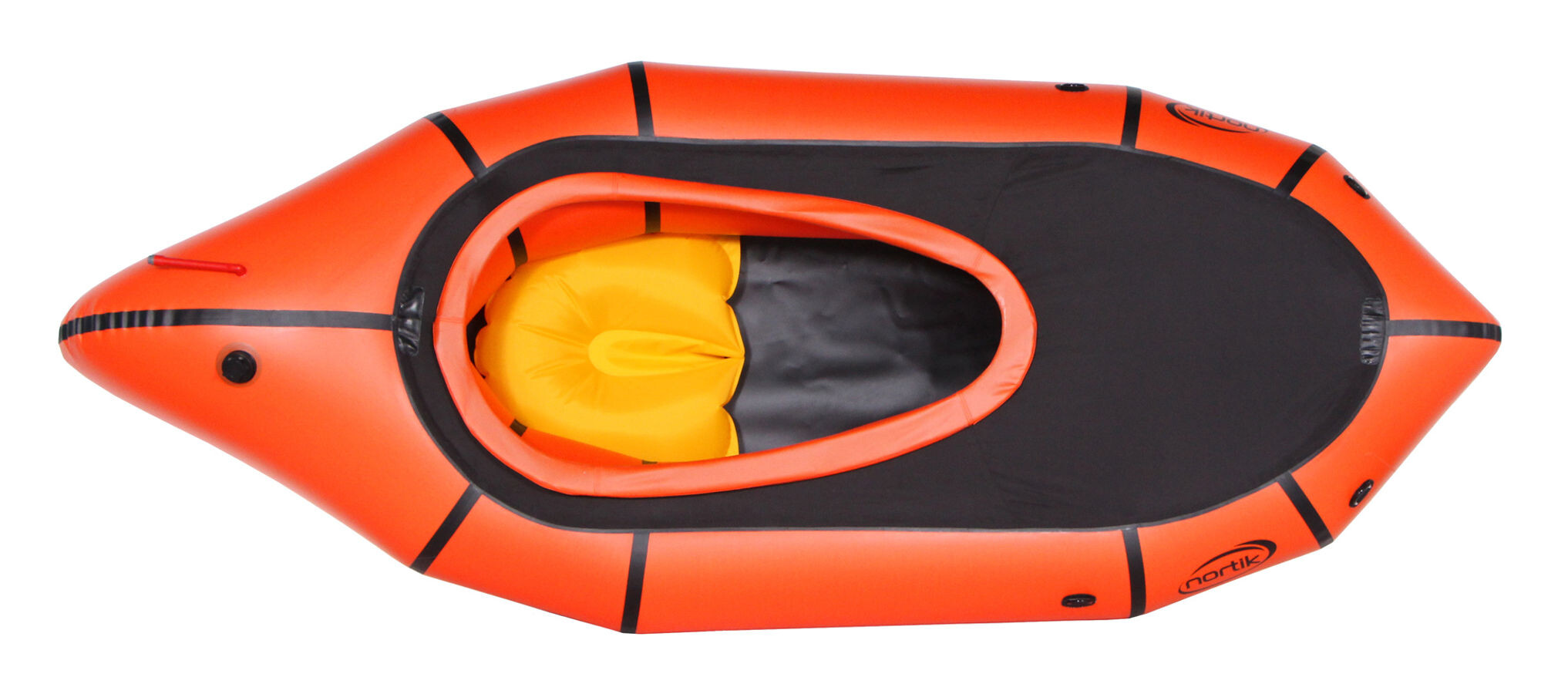 nortik TrekRaft Boot mit Verdeck orange/schwarz