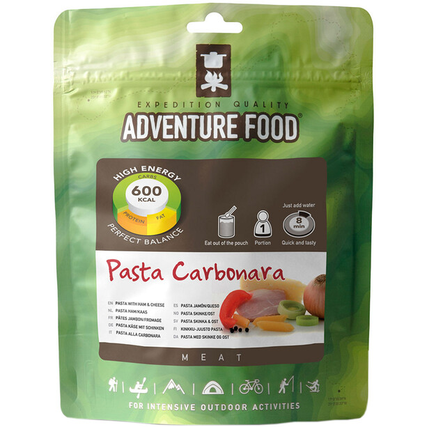 Adventure Food Outdoor Mahlzeit Fleisch Einzelportion Pasta Carbonara