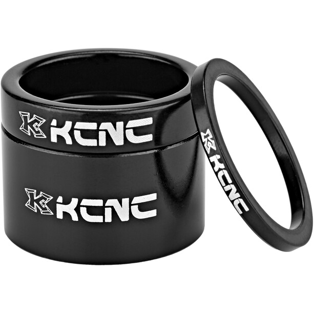 KCNC Headset Spacer 1 1/8" 3/8/20mm, negro