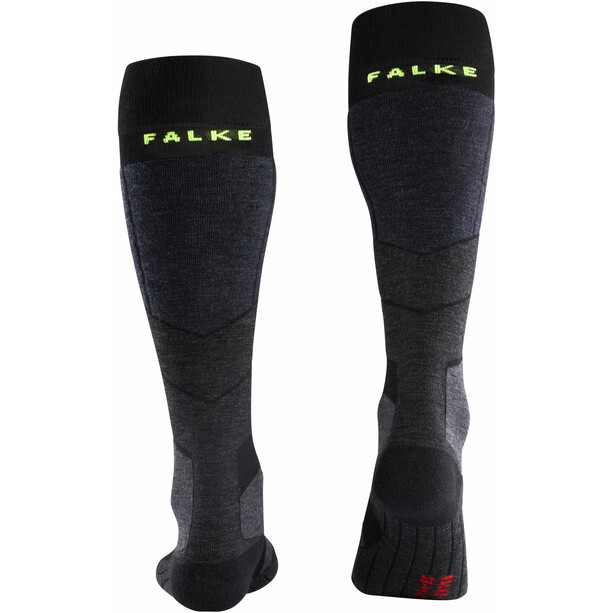 Falke ST4 Wool Ski Touring Chaussettes Homme, noir/gris