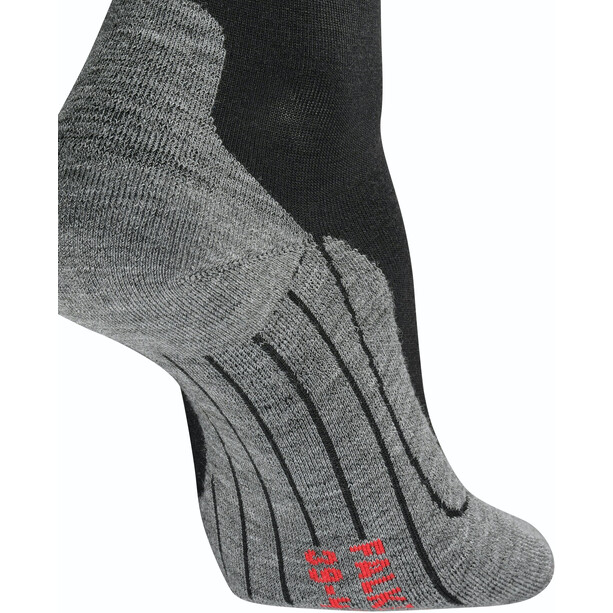 Falke RU4 Wool Calcetines Mujer, negro/gris