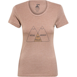 POLER Venn T-paita Naiset, ruskea ruskea