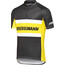 Brügelmann Basic Team Koszulka rowerowa z zamkiem błyskawicznym Mężczyźni, czarny/żółty