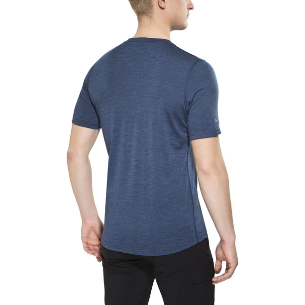 Bergans Bloom T-shirt en laine Homme, bleu