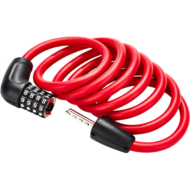 ABUS Numero 5510C/180/10 Bloqueador de cable en espiral SCMU, rojo