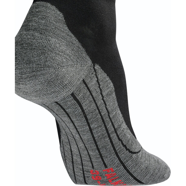 Falke RU4 Calcetines cortos running Hombre, negro/gris