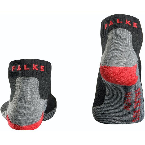 Falke RU 5 Lightweight Calcetines cortos Mujer, negro/gris