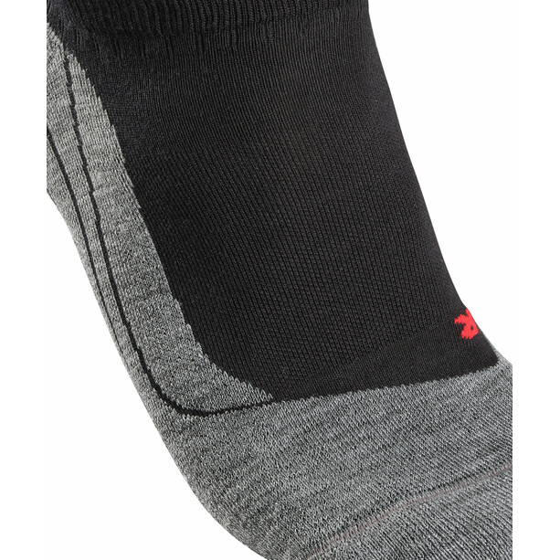 Falke RU4 Calcetines invisibles para correr Hombre, negro/gris