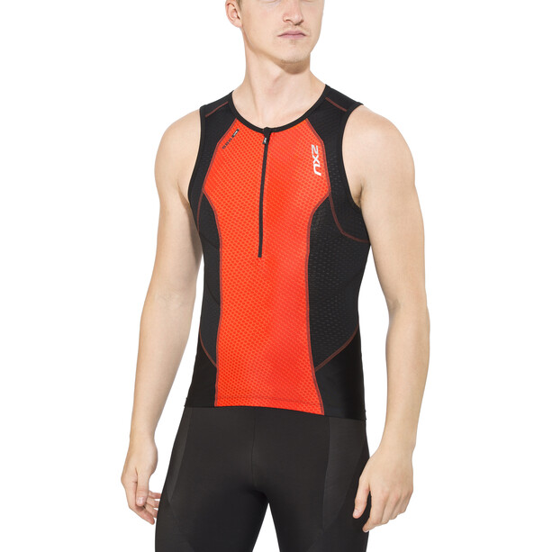 2XU Perform Koszulka triathlonowa Mężczyźni, pomarańczowy/czarny