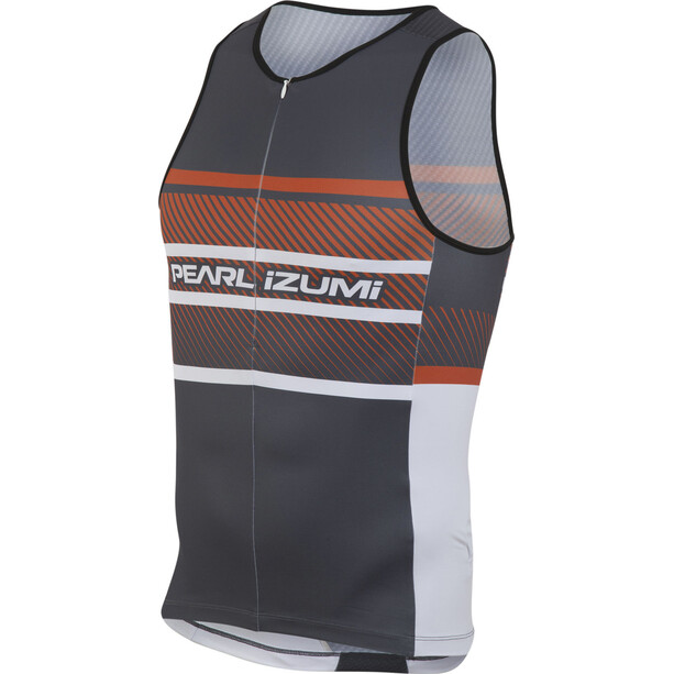 PEARL iZUMi ELITE In-R-Cool LTD Koszulka triathlonowa Mężczyźni, czarny/pomarańczowy
