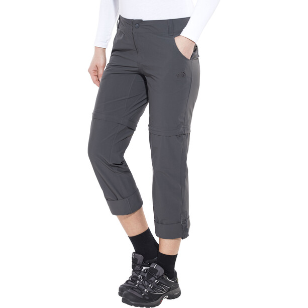 The North Face Exploration Pantalones convertibles Tamaño Corto Mujer, gris
