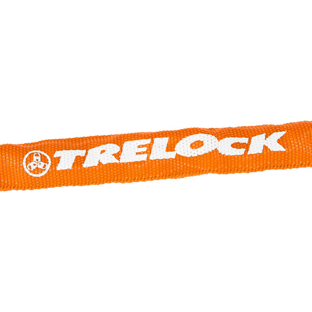 Trelock BC 115 Code Łańcuch rowerowy z zamkiem 60 cm, pomarańczowy