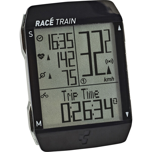Cube Race Train Compteur de vélo Paire, noir