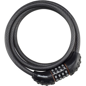 Masterlock Quantum Cable Lock 10 mm x 1.8 m key シルバー