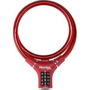 Masterlock 8229 Cable Lock 12mm x 900mm red