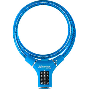 Masterlock 8229 Kabellås 12 mm x 900 mm blå blå