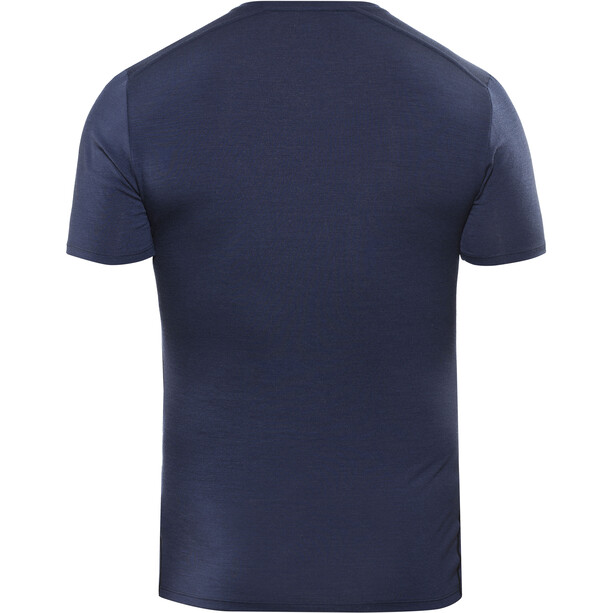 Icebreaker Anatomica Crew Top T-shirt Heren, blauw