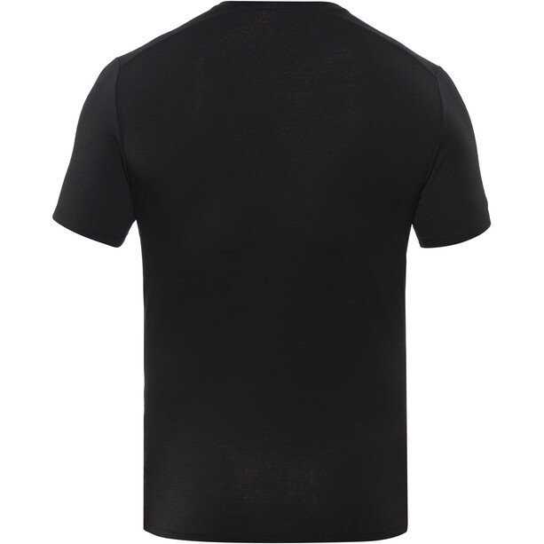 Icebreaker Anatomica Crew Top T-shirt Heren, zwart