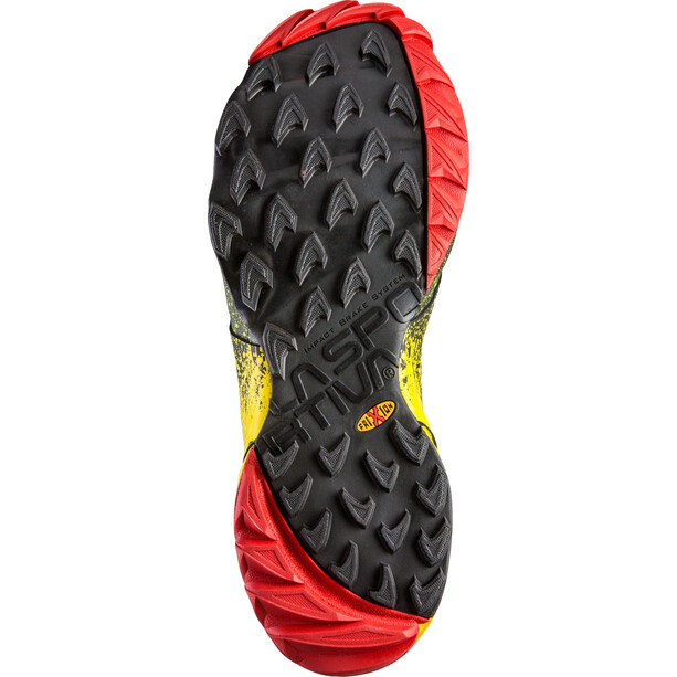 La Sportiva Akasha Zapatillas Running Hombre, negro/amarillo
