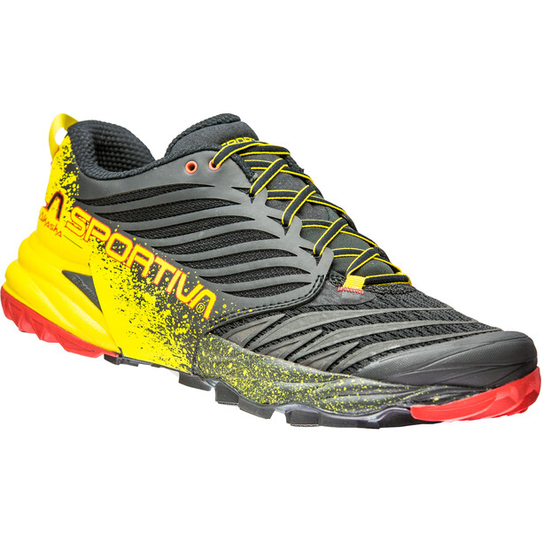 La Sportiva Akasha Chaussures de trail Homme, noir/jaune