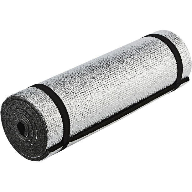 CAMPZ Aluminiowa mata do spania Single-Layer 180x50cm, czarny/srebrny