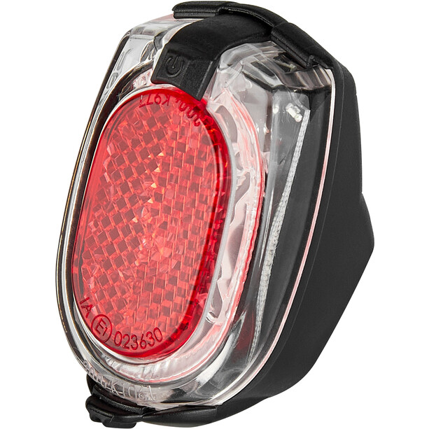 Busch + Müller Secula Battery Rear Light permanently for mudguard mounting red/black