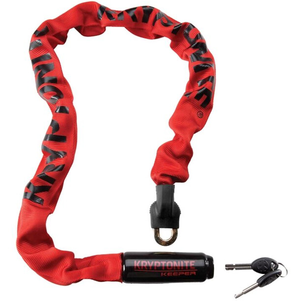 Kryptonite Keeper 785 Integrated Chain Chain Lock red