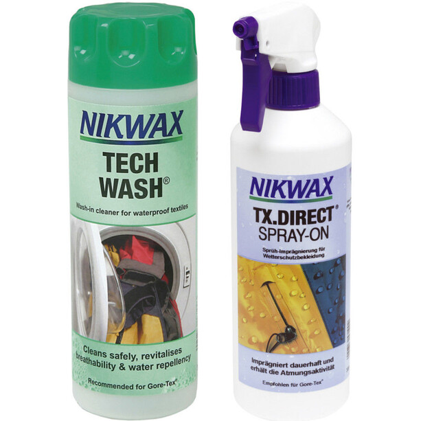om forladelse At redigere Plantation Nikwax Tech Wash + TX.Direct Spray-On 2x300ml | CAMPZ.dk