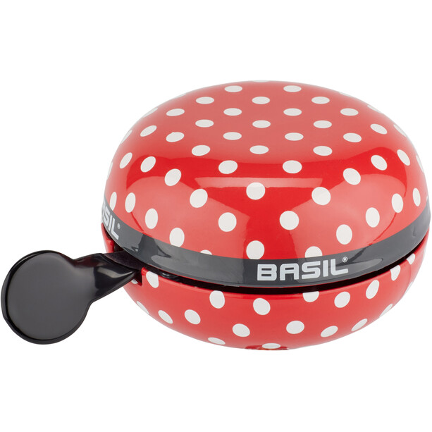 Basil Polkadot Bicycle Bell Ø80mm red/white dots