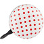 Basil Polkadot Bicycle Bell Ø80mm white/red dots