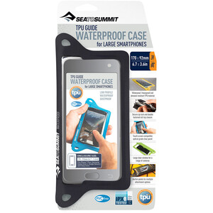 Sea to Summit TPU Guide Waterproof Kotelo XL Älypuhelimille, musta/läpinäkyvä musta/läpinäkyvä