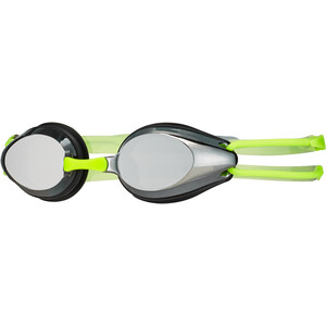 arena Tracks Mirror Goggles Kids silver-black-fluoyellow