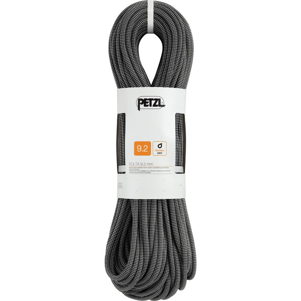 Petzl Volta Cuerda 9,2mm x 50m, gris