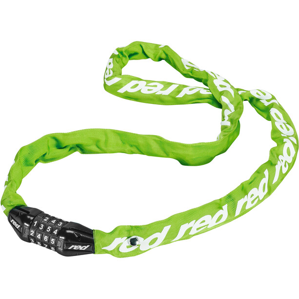 Red Cycling Products Secure Chain Antifurto con lucchetto azzerabile, verde