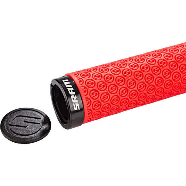 SRAM DH silicone grips with loctite red