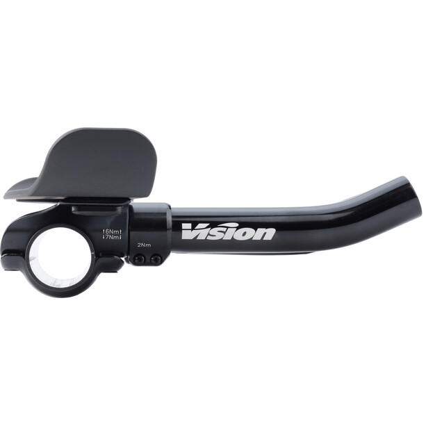 FSA Vision Mini TT Clip-On Manillar de triatlón, negro
