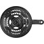 Shimano FC-TY501 Set de Biela 6/7/8-vel 48-38-28 Dientes con anillo protector de cadena, negro