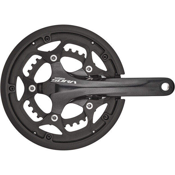Shimano Sora FC-R3000 Crank Set 2x9-speed 50-34 Teeth with Chain Protection Ring black