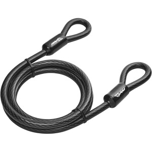 Red Cycling Products High Secure Cable Coil Kabel do zapięcia rowerowego, czarny czarny