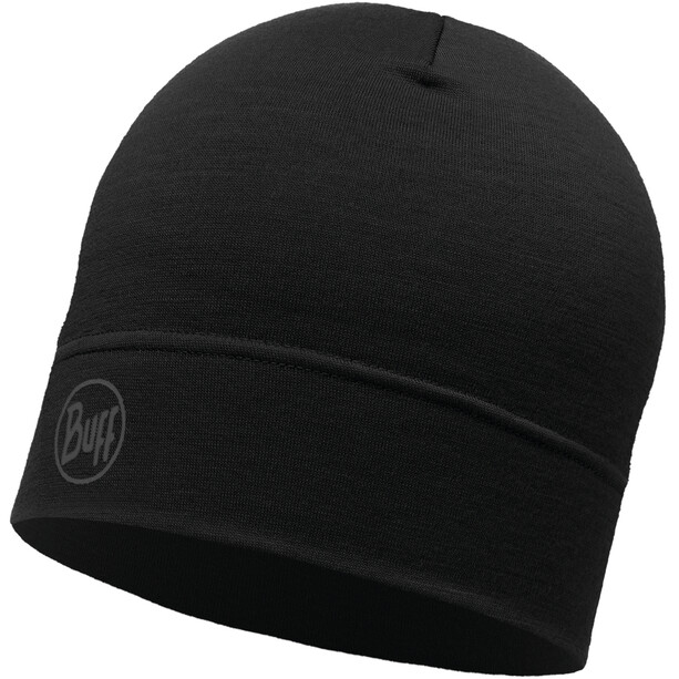 Buff Lightweight Merino Wool Hat solid black