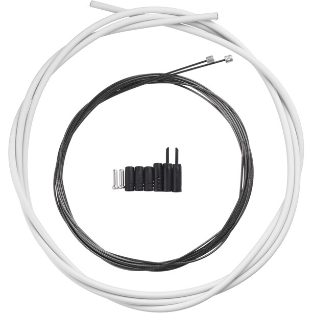 Shimano OPTISLICK Set Cable de cambio Carretera, blanco